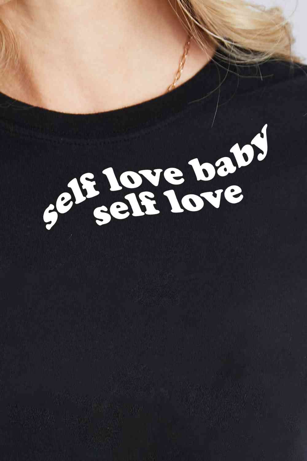 Simply Love Full Size SELF LOVE BABY SELF LOVE Graphic Cotton T-Shirt