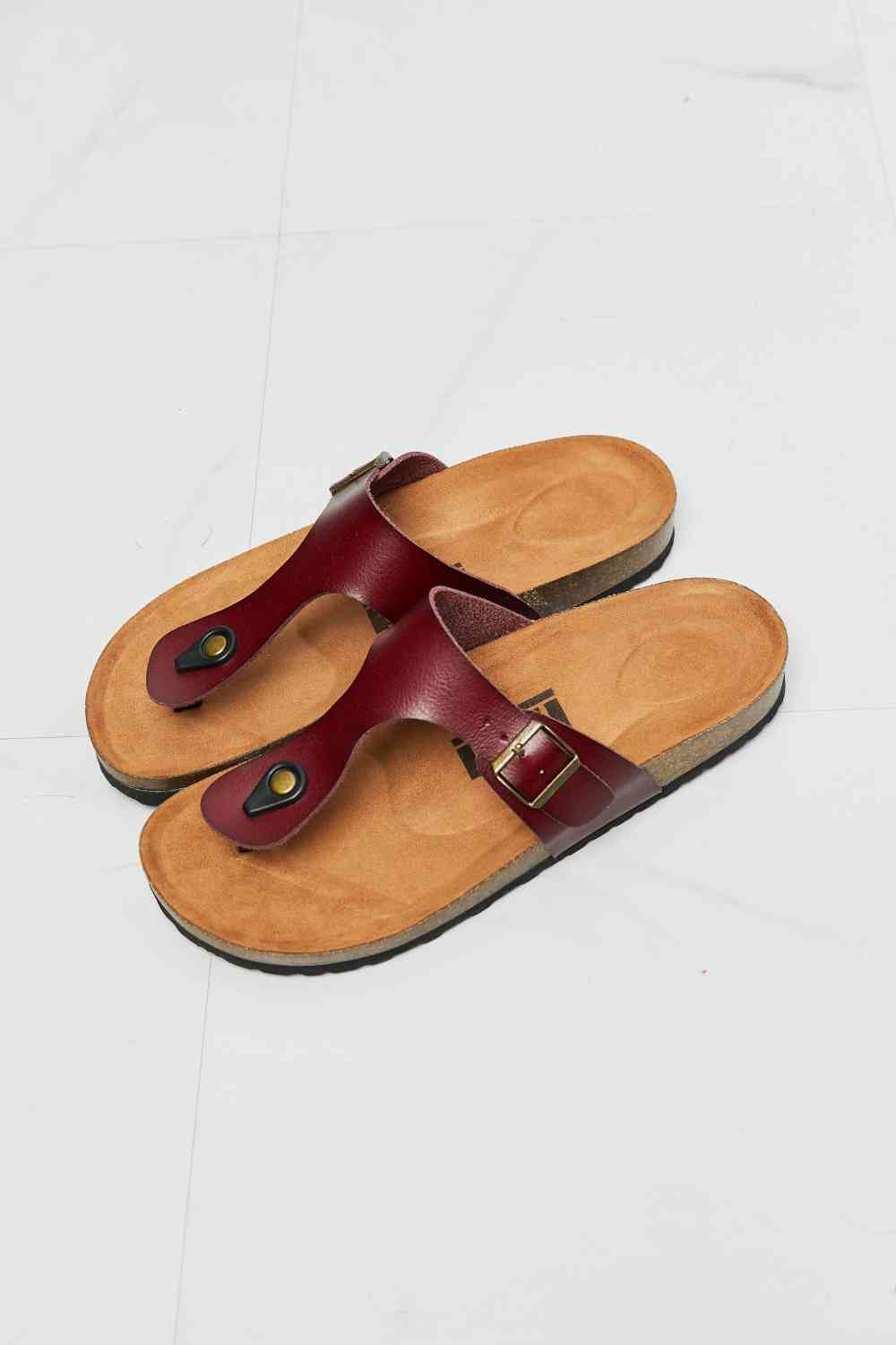 Drift Away T-Strap Flip-Flop in Brown