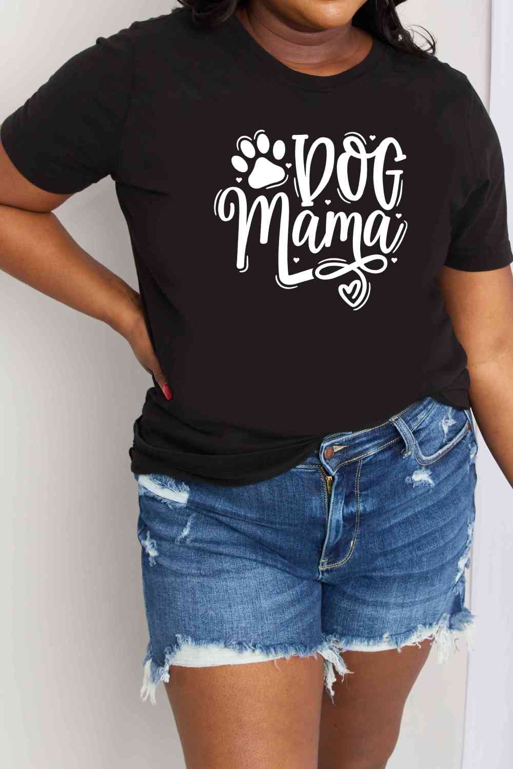 Simply Love Simply Love Full Size DOG MAMA Graphic Cotton T-Shirt