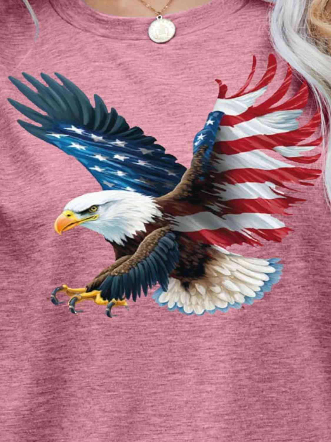 US Flag Eagle Graphic Tee