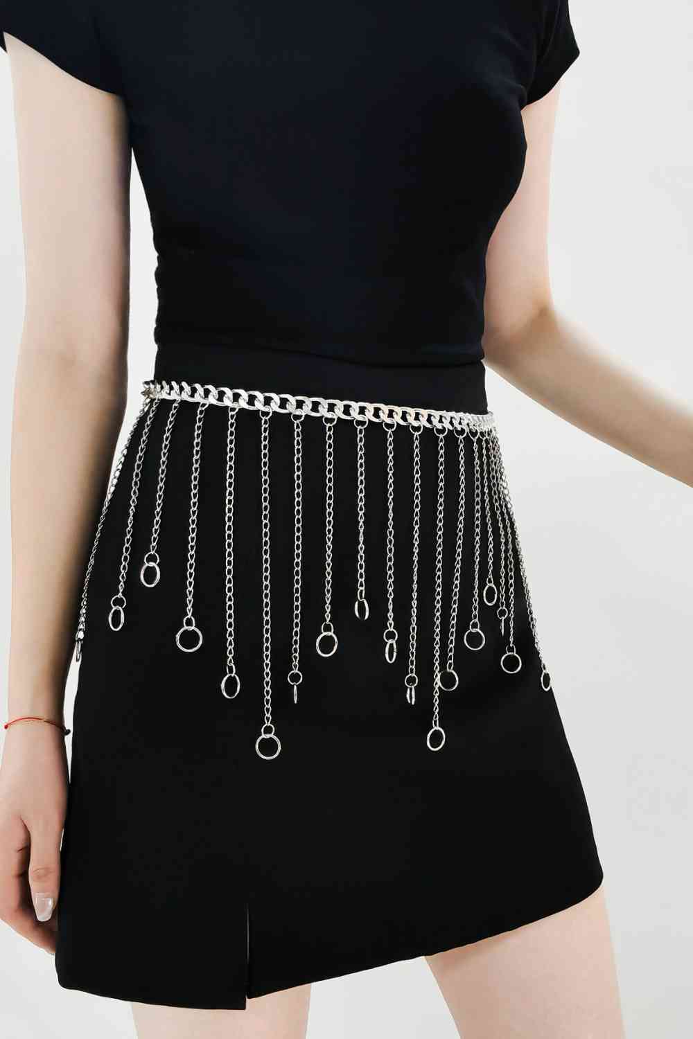 Fringe Chain Alloy Belt