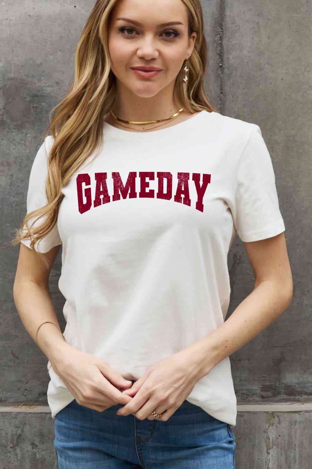 Simply Love Full Size GAMEDAY Graphic Cotton Tee