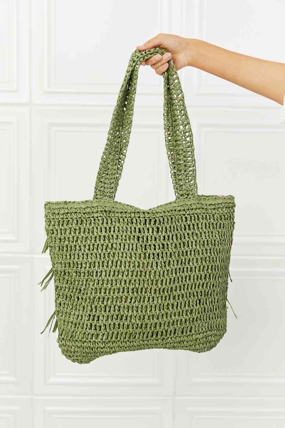 The Last Straw Fringe Straw Tote Bag