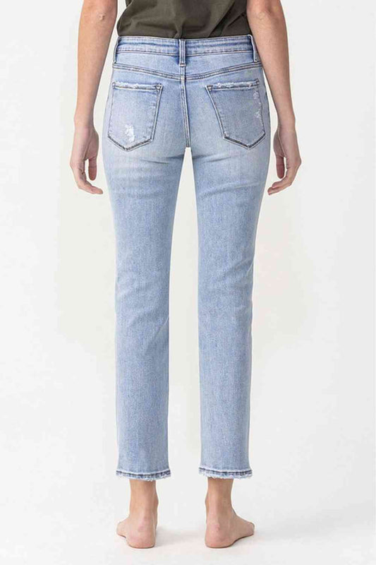 Andrea Midrise Crop Straight Jeans