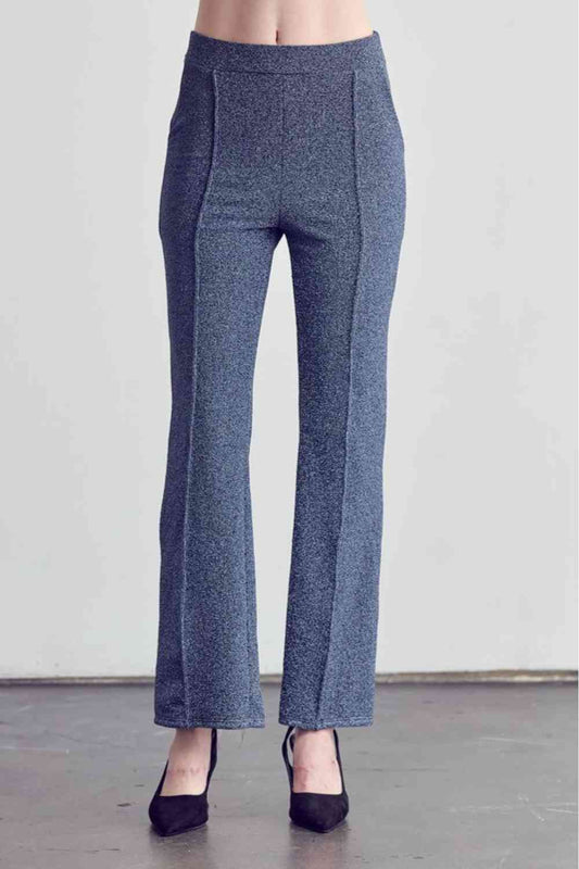 Center Seam Straight Leg Pants in Denim