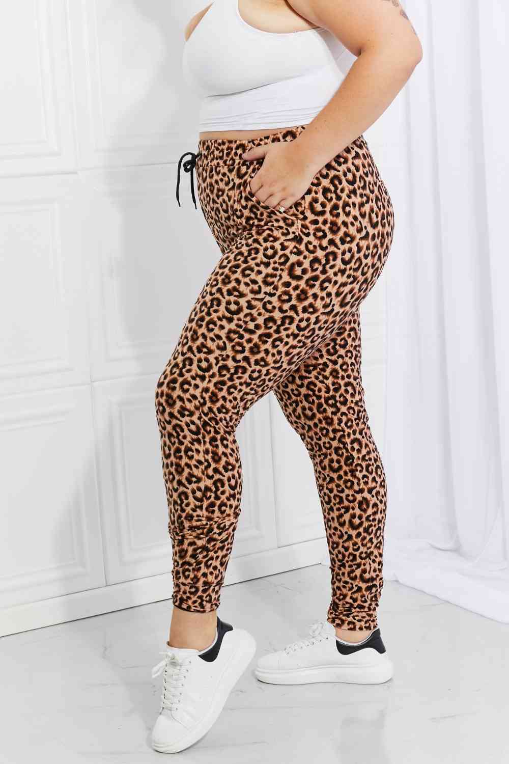 Spotted Downtown Leopard Print Joggers