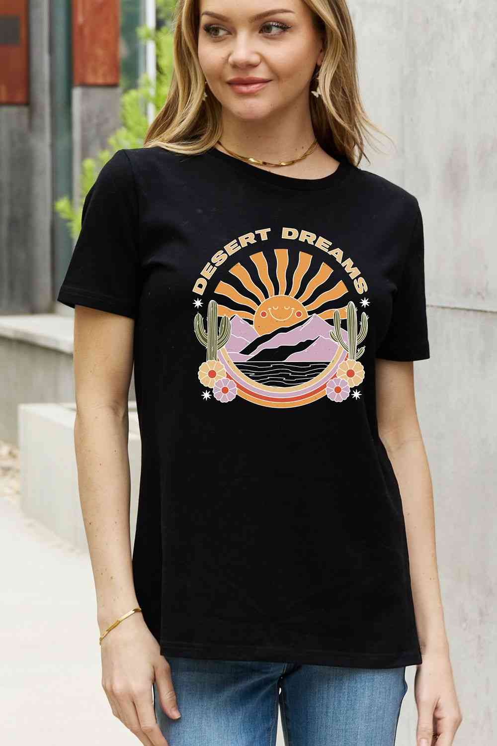 Simply Love Full Size DESERT DREAMS Graphic Cotton Tee