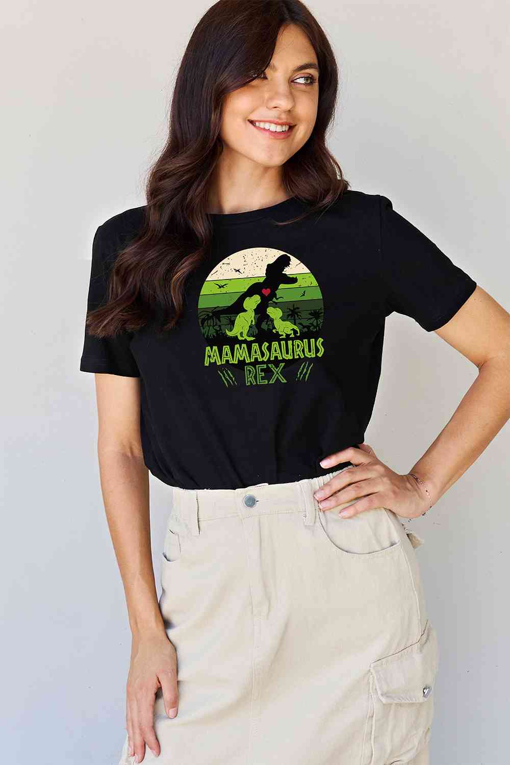 Simply Love Full Size MAMASAURUS REX Graphic T-Shirt