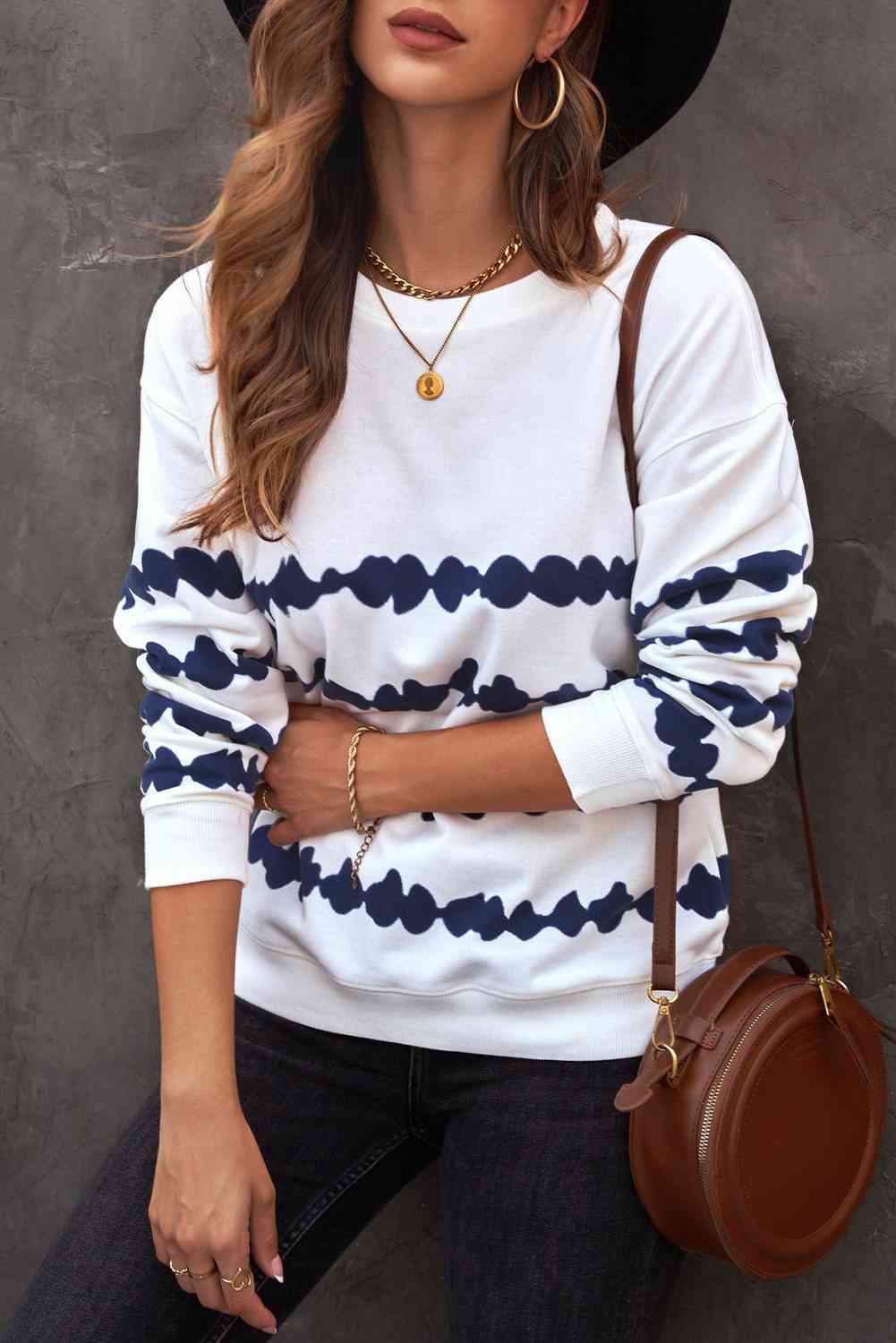 Tie-Dye Drop Shoulder Sweatshirt