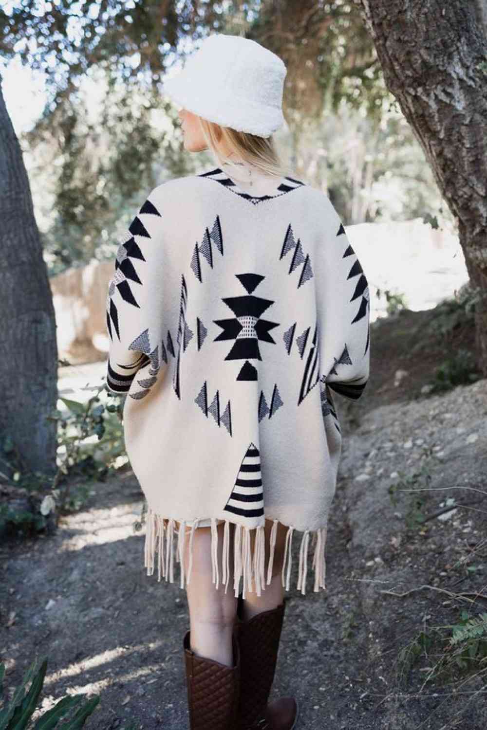 Muir Woods Geometric Print Cardigan