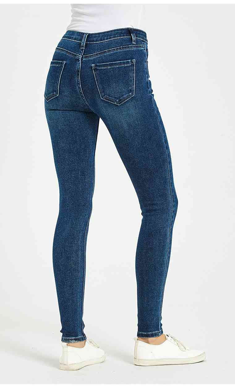 Full Size Mid-Rise Waist Skinny Jeans