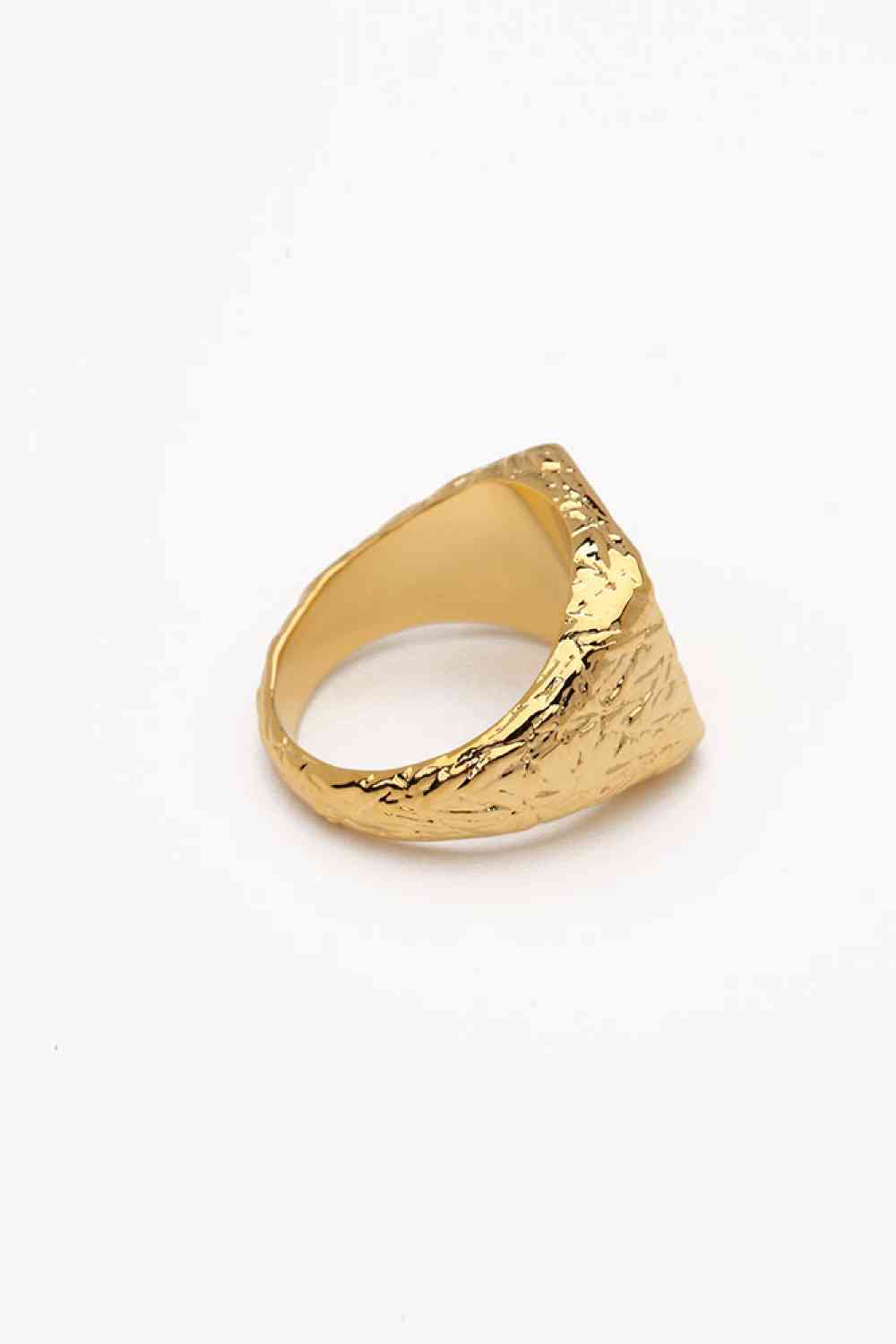 Textured Gold-Plated Ring