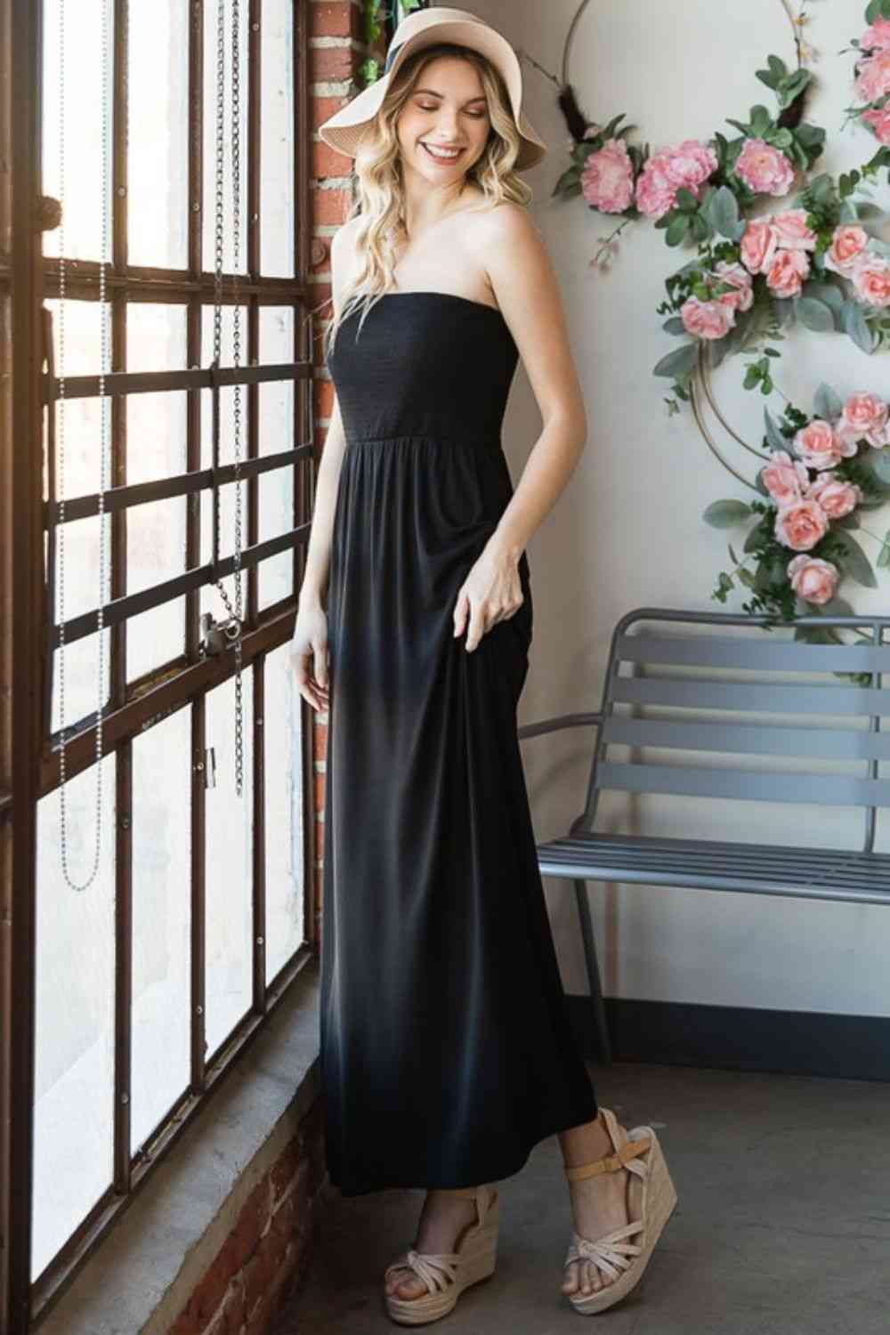 Strapless Maxi Dress