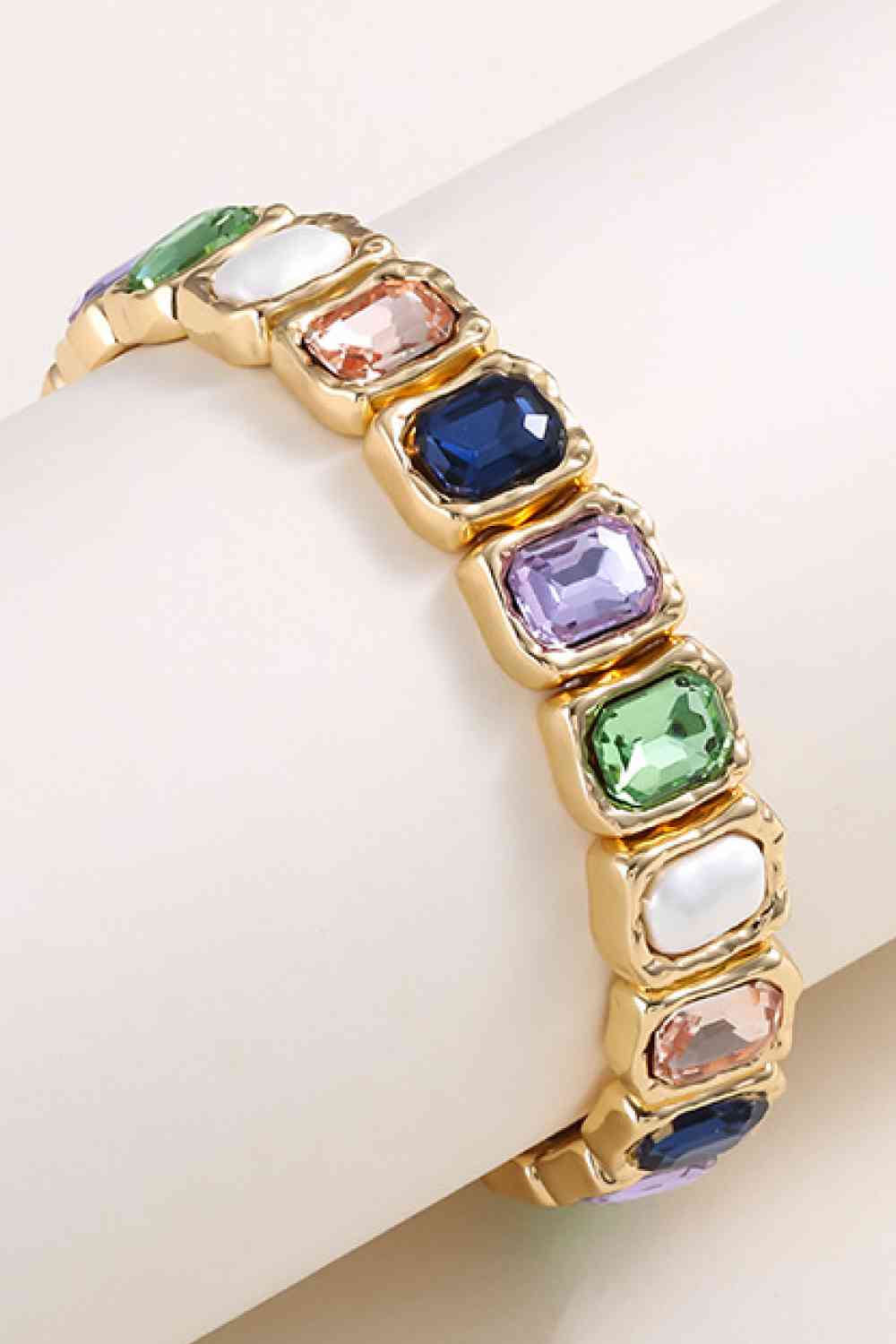 Glass Stone Alloy Bracelet