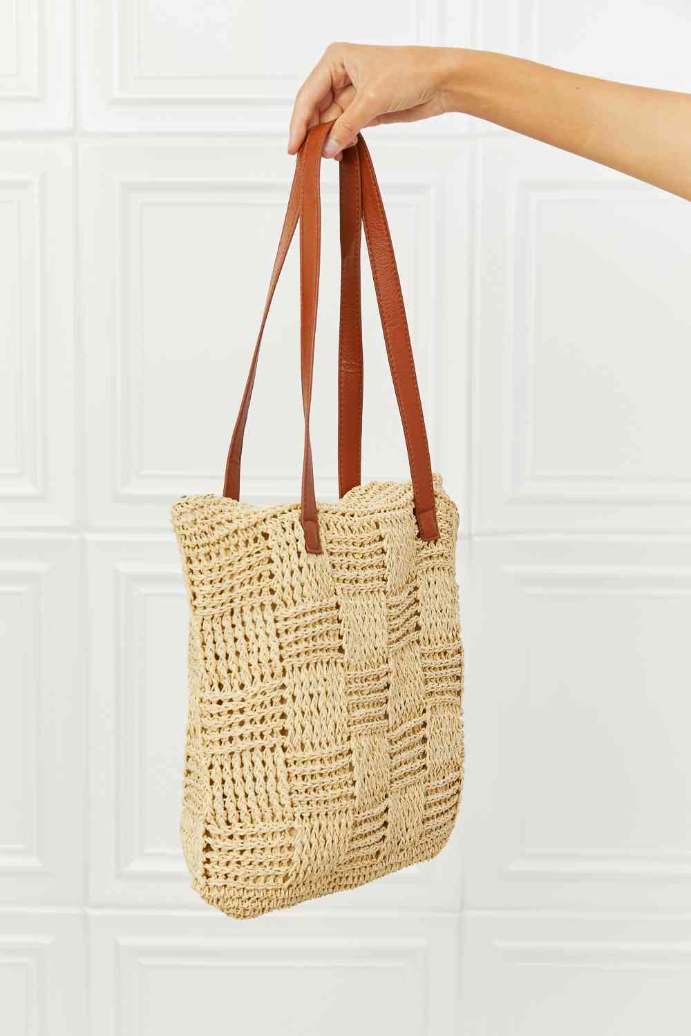 Picnic Date Straw Tote Bag