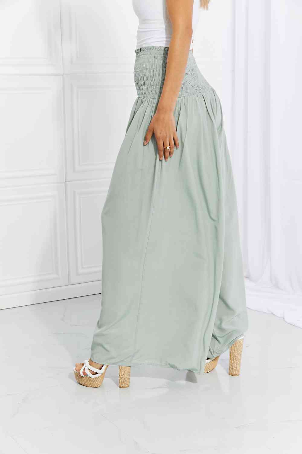 Beautiful You Smocked Palazzo Pants