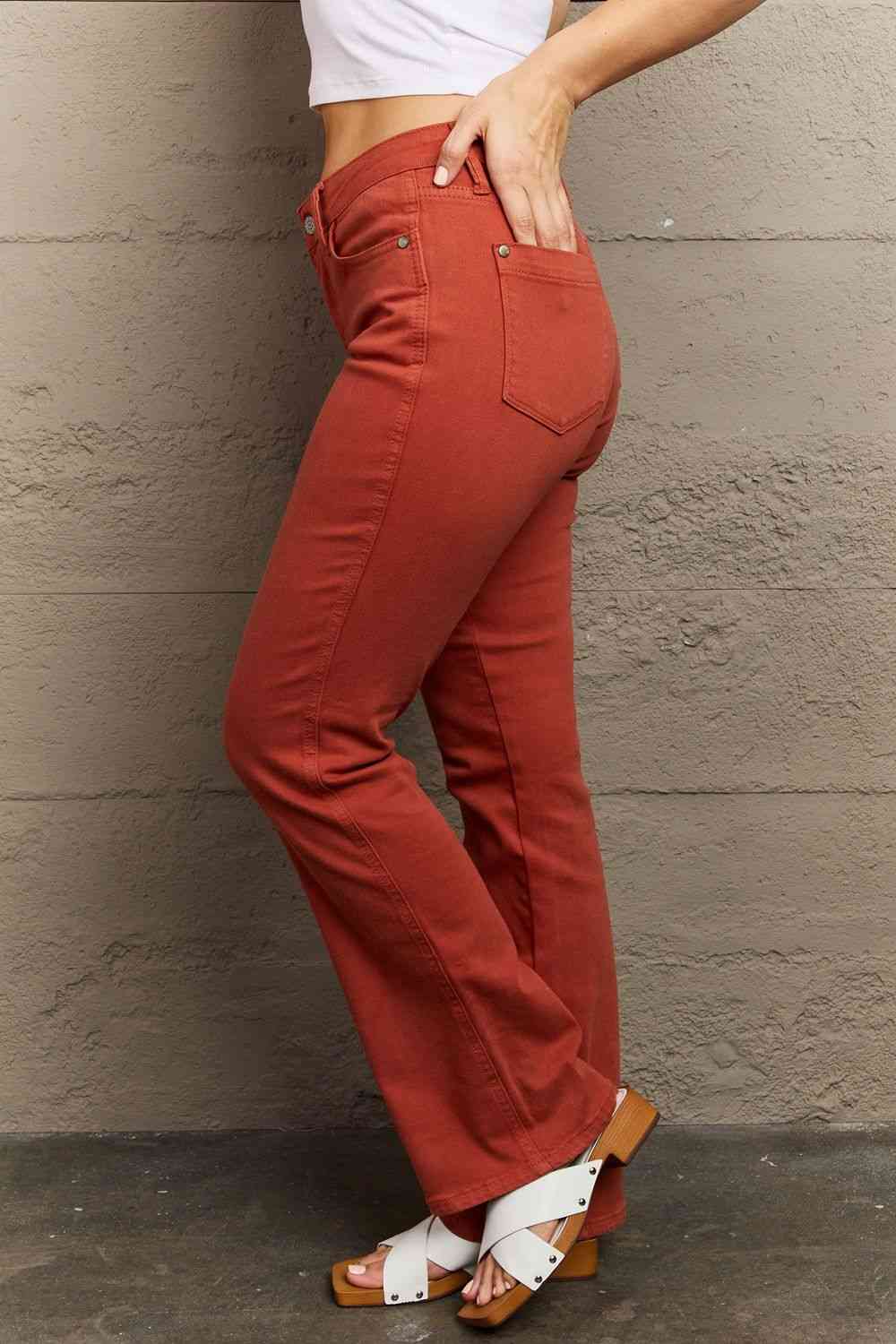 Olivia Mid Rise Slim Bootcut Jeans