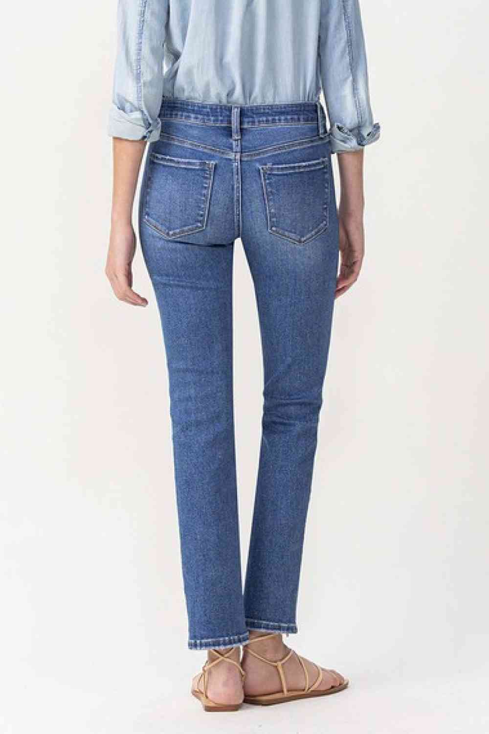 Maggie Midrise Slim Ankle Straight Jeans