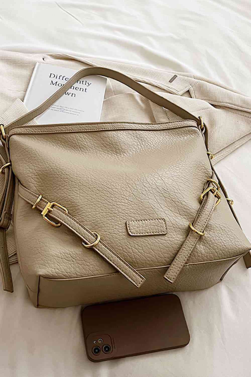 Large PU Leather Crossbody Bag