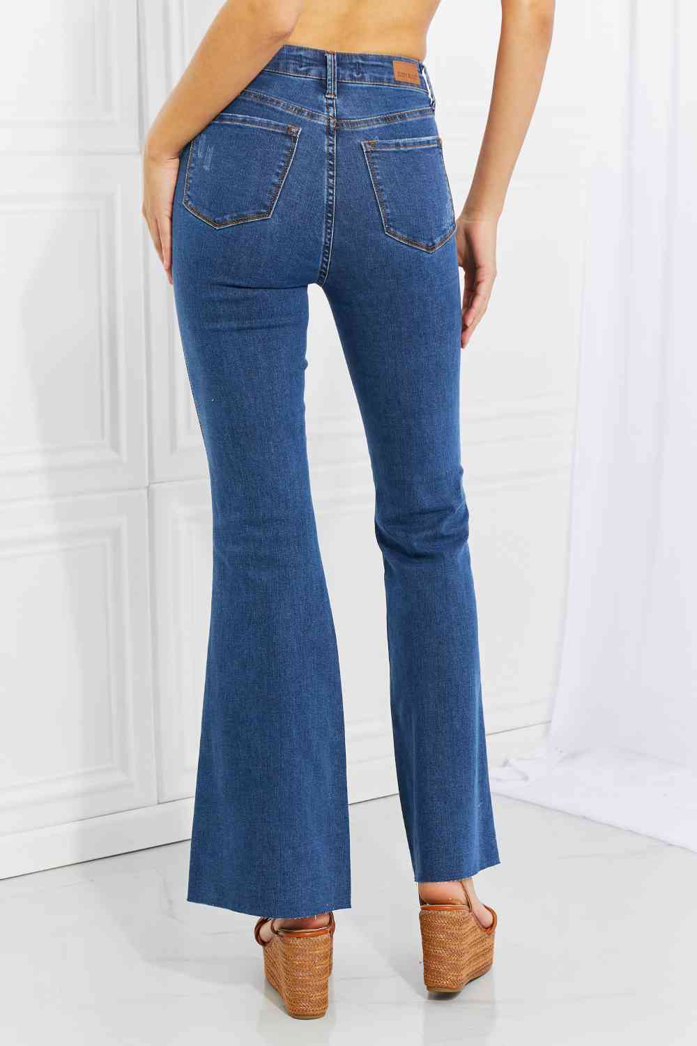 Ava Cool Denim Tummy Control Flare