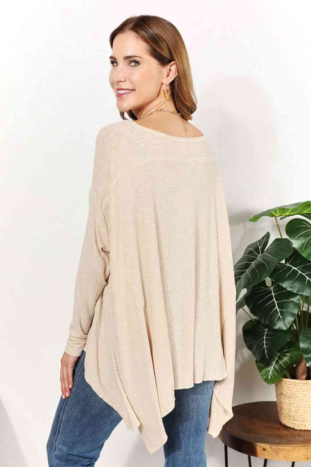 Oversized Super Soft Ribbed Top