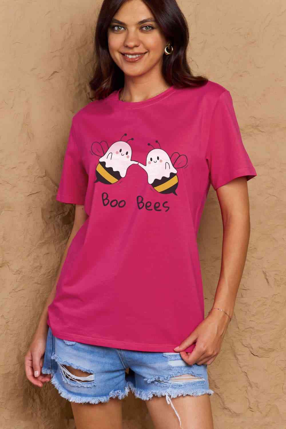 Simply Love Full Size BOO BEES Graphic Cotton T-Shirt