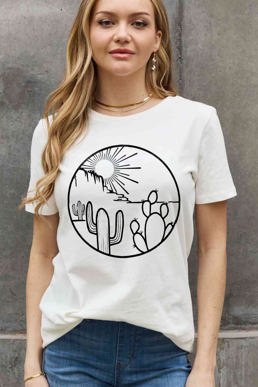 Simply Love Full Size Desert Graphic Cotton Tee